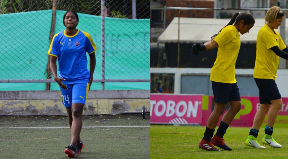 Yuliana Moreno y Valeria Candanoza.