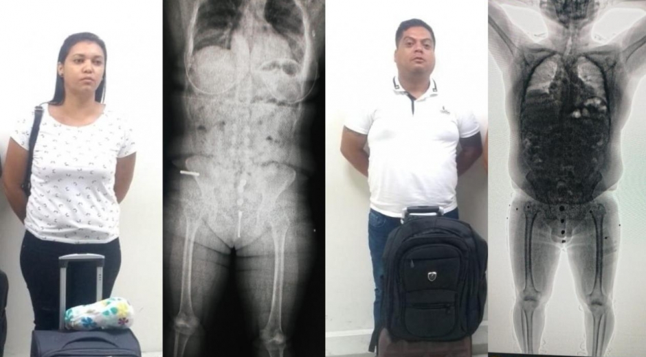 Policía Antinarcóticos Helen Dayana Graterol Luna y Luis Rafael Tirado Infante.