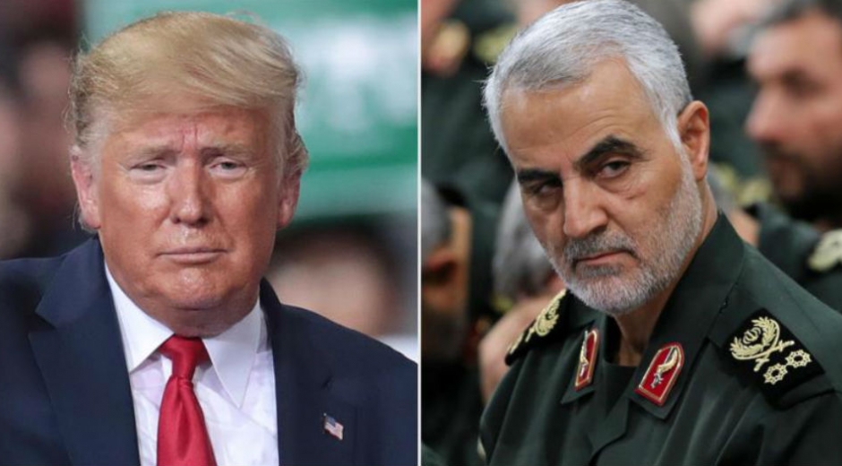 Donald Trump y el abatido general Qasem Soleimani