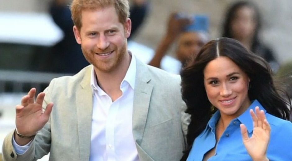 El principe Harry y su esposa Megan Markle.