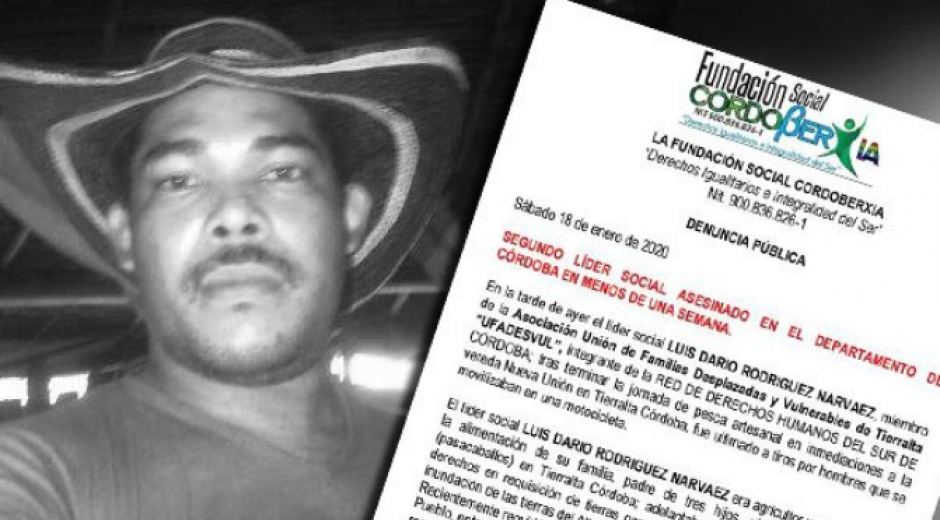 larazon.co Líder social asesinado