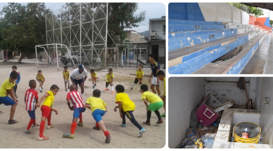 Las canchas barriales de Santa Marta, tema que tocó el Concejo de la ciudad.