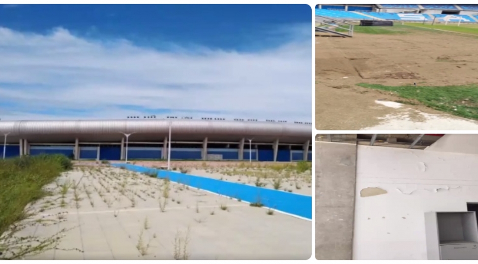 Así de abandonado y deteriorado luce el estadio Sierra Nevada. 