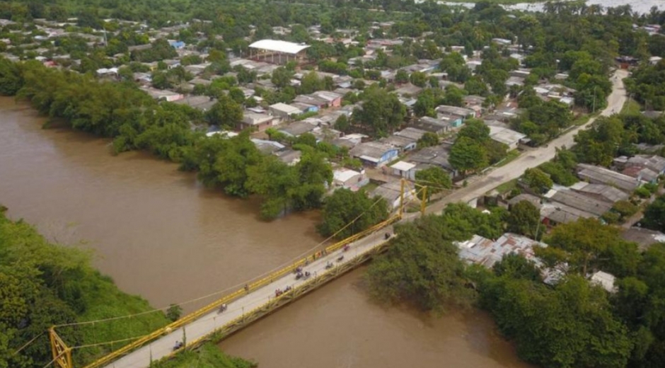 El río Fundación se desbordó y dejó a muchas familias damnificadas. 