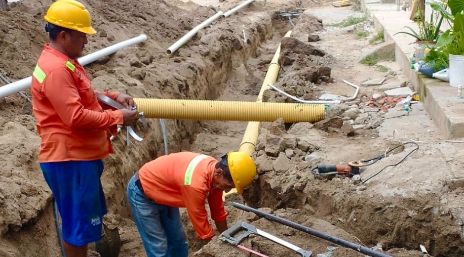 La intervención abarcó la instalación de la red de acueducto y alcantarillado y la extensión de 168 metros de 8 pulgadas en tubería novafort.