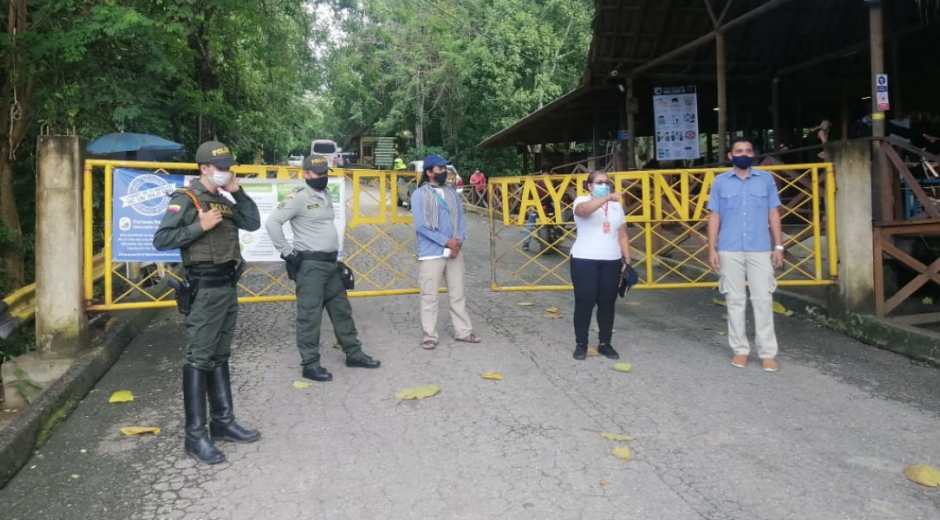 Entrada del Parque Tayrona.