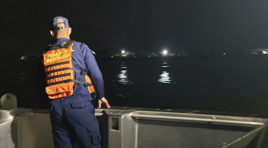 Operativos para encontrar al pescador desaparecido.