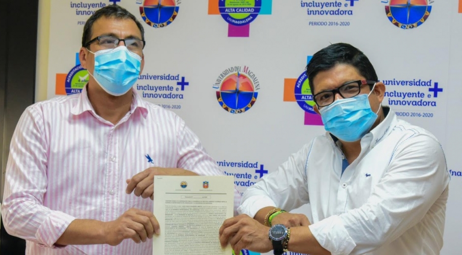 El acuerdo fue firmado entre el Presidente de la Asamblea y el Rector de la Universidad del Magdalena.