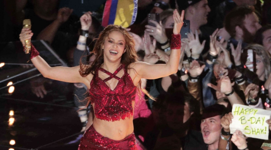 Shakira en el Super Bowl 2020.