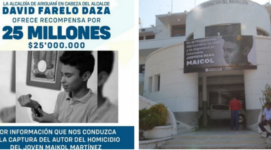 La recompensa por información sobre el asesinato del 'pequeño' Maikol pasó de 10 millones a 20 millones. 