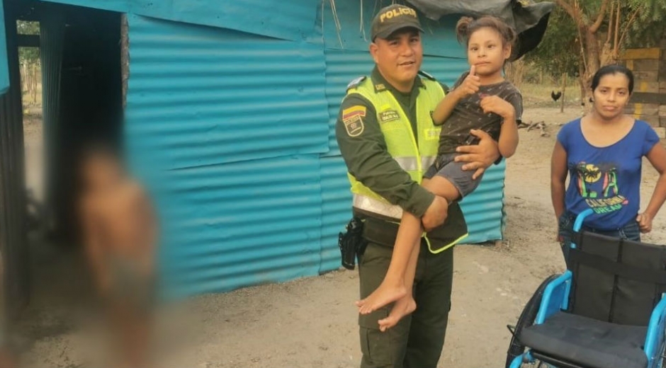 Familiares de la menor agradecen a la Policía por tan bonito gesto.