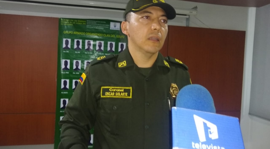 Seguimiento.co Comandante de la Policía Metropolitana de Santa Marta, coronel Óscar Solarte Castillo