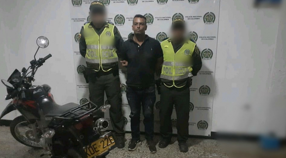 cortesía. Capturado por presunto delito de homicidio.