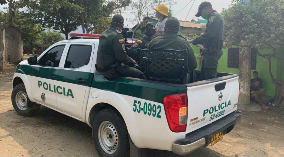 cortesía. Recorrido de la Policía del Magdalena