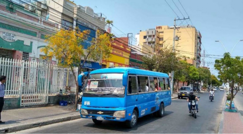 Buses en cuarentena.