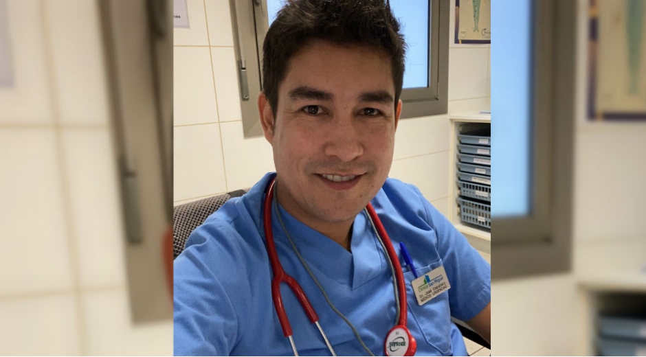 José Alexander Caballero, medico egresado de la UCC, campus Santa Marta..