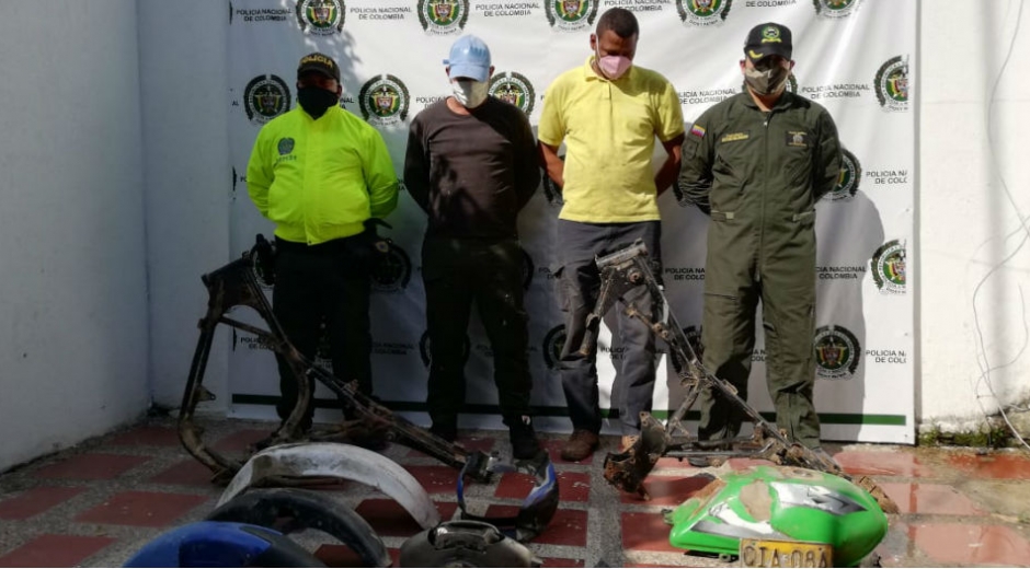 Policía del Magdalena Capturados por receptación.