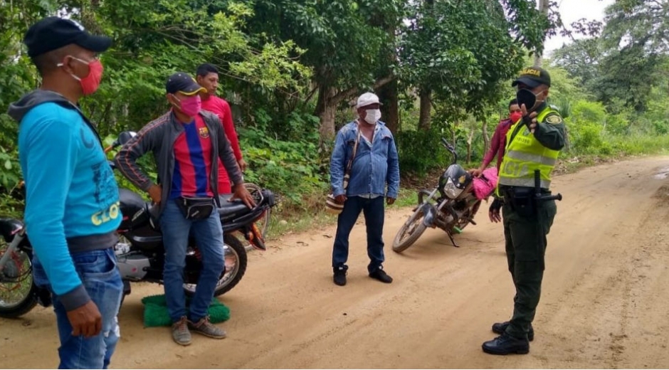 Policía del Magdalena Controles en la zona rural.