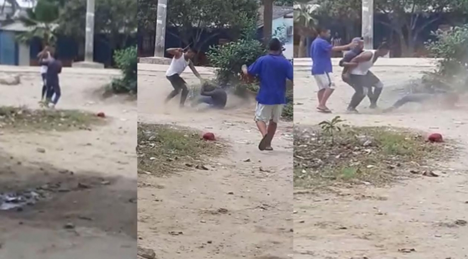 Pelea a machete en Palermo.