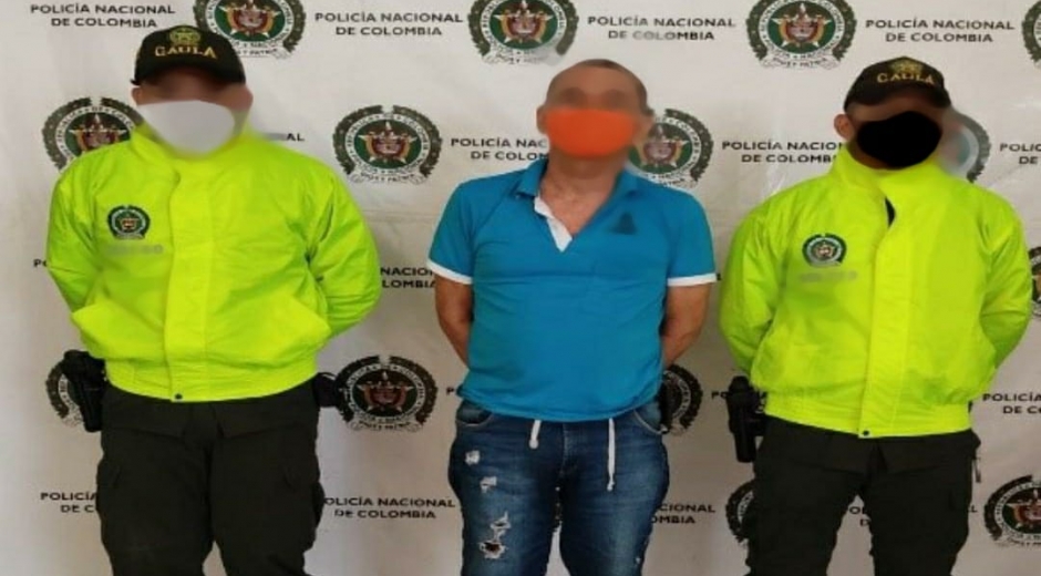 Él es Celino Ospino, capturado por extrosión.