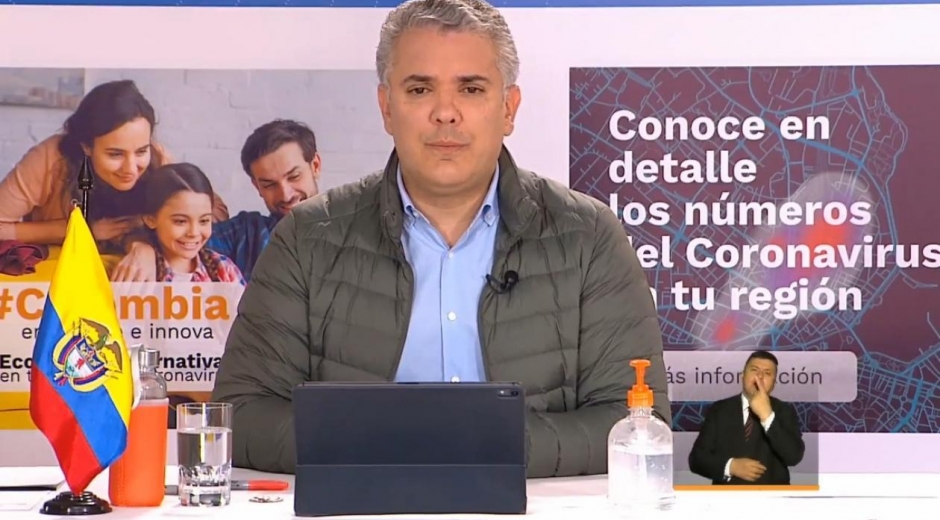 Captura de pantalla Iván Duque Márquez.