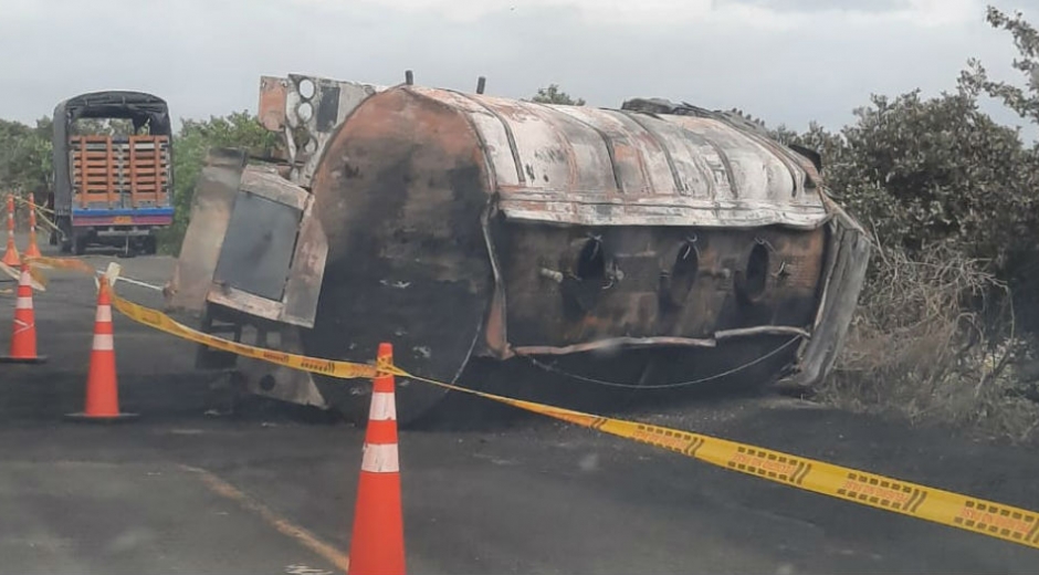 El accidente se registró este miércoles. 