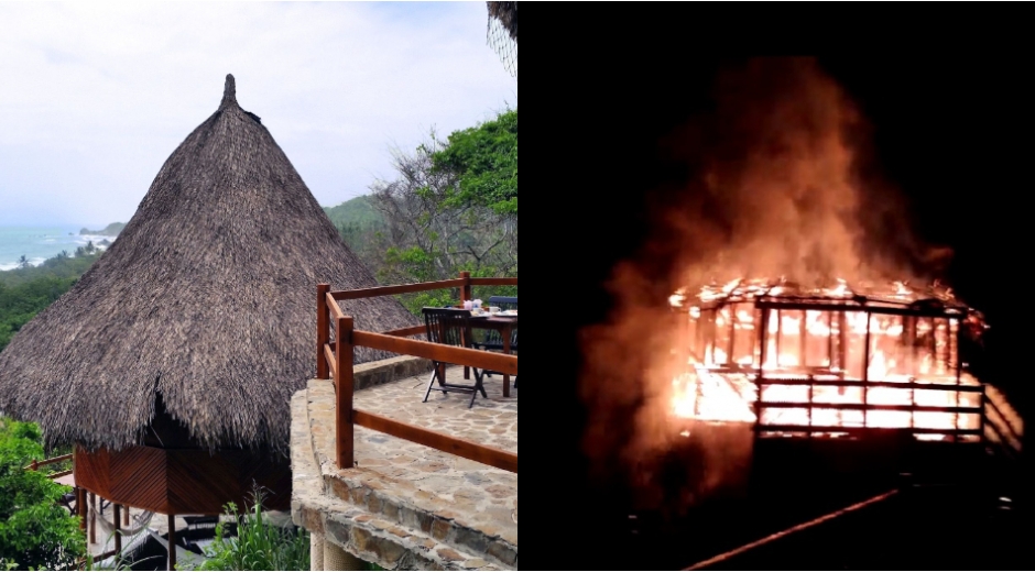 El incendio se registró este jueves. 