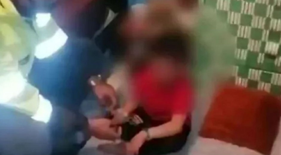 Menor rescatado. cortesía