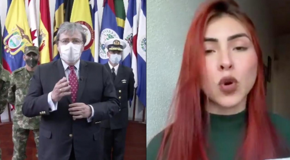 Zona Cero Ministro Carlos Holmes Trujillo y Denis Cruz.