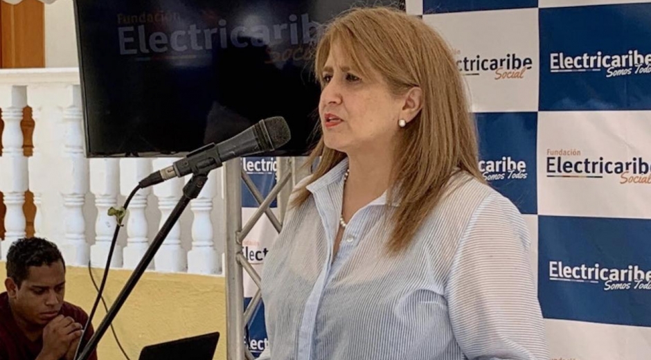 Ángela Patricia Rojas, agente interventora de la saliente Electricaribe.