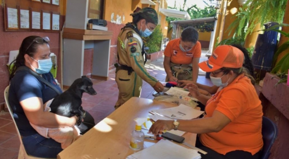 Jornada de atención médica a los animales de Santa Marta