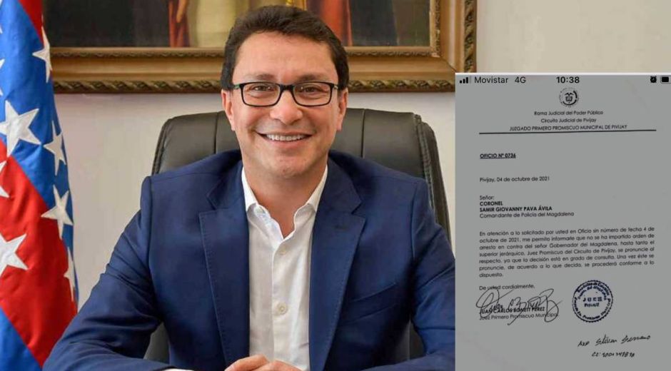 Archivo Carlos Caicedo, Gobernador del Magdalena, apeló la decisión, la cual fue a grado de consulta.