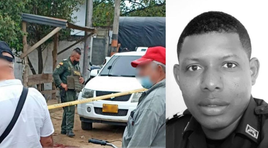 Leider Manjarrez Salas, policía asesinado en Planeta Rica.