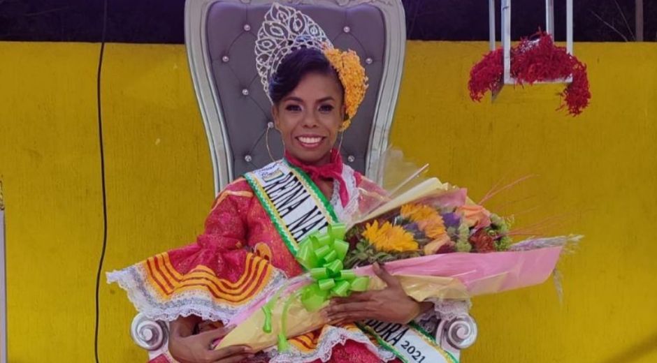 Cortesía Hellem Francisca Córdoba Pérez, reina Nacional de la Tambora Tradicional 2021