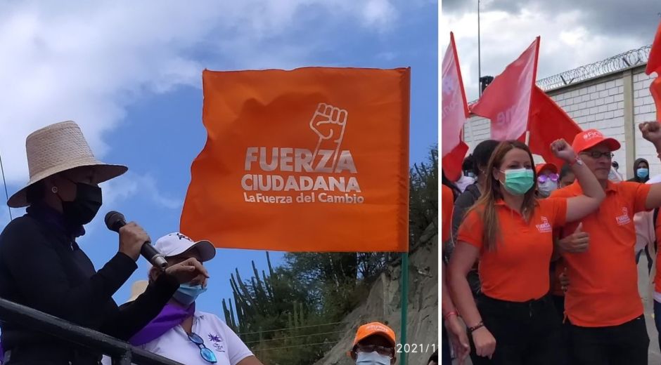 La exgerente Patricia Caicedo, hermana del gobernador, lidera las manifestaciones.