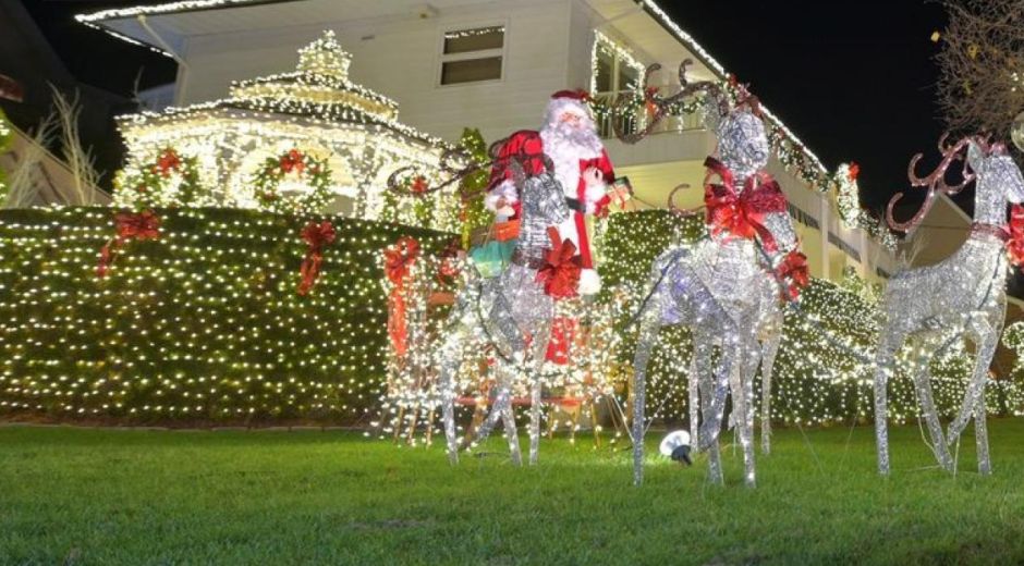 Esta es la casa decorada que resultó multada.