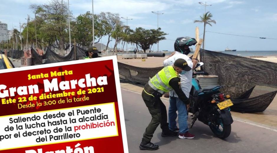 Los mototaxistas están convocando a protestas en Santa Marta.