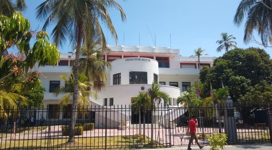 Sede del Palacio Tayrona de la Gobernación del Magdalena, donde se llevó a cabo la diligencia de la Dijín.