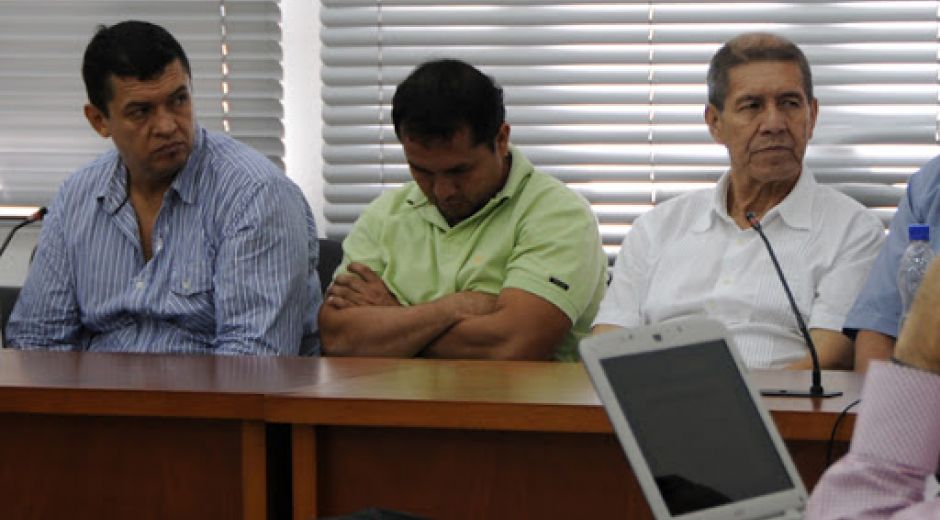 Los hermanos Rojas Mendoza, durante una audiencia de Justicia y Paz.