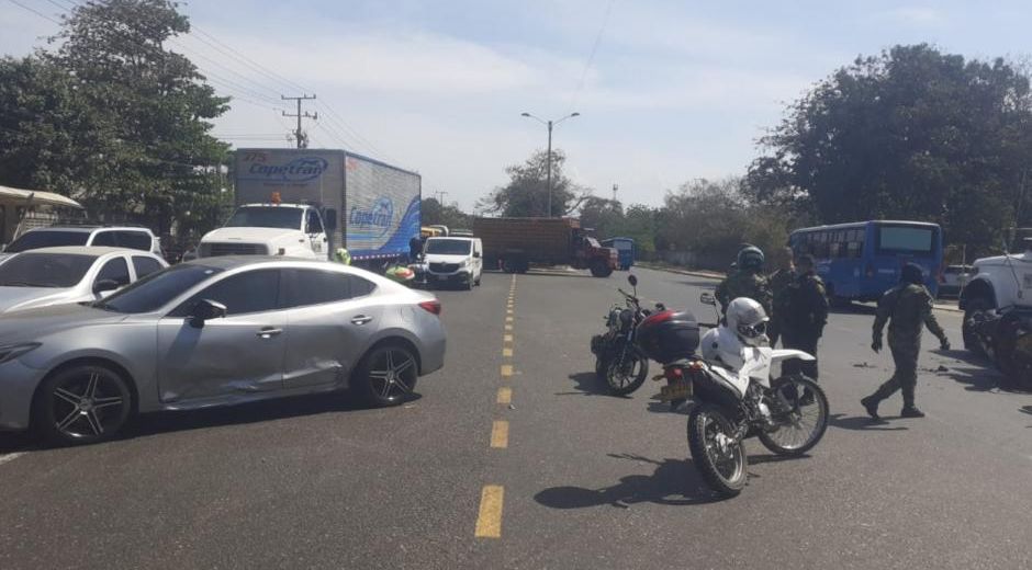 Este fue el lugar del accidente donde ocurrieron los hechos cerca al aeropuerto de Barranquilla.