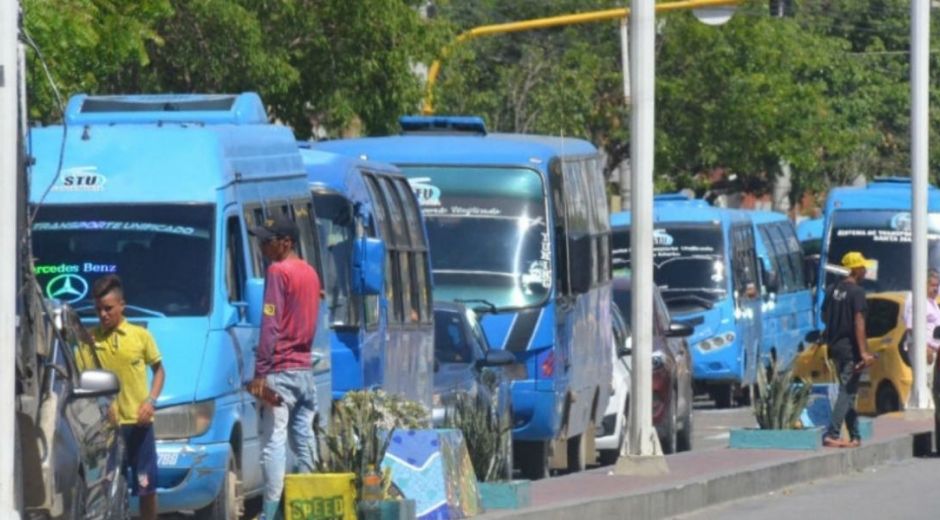 Paro de buses en Santa Marta