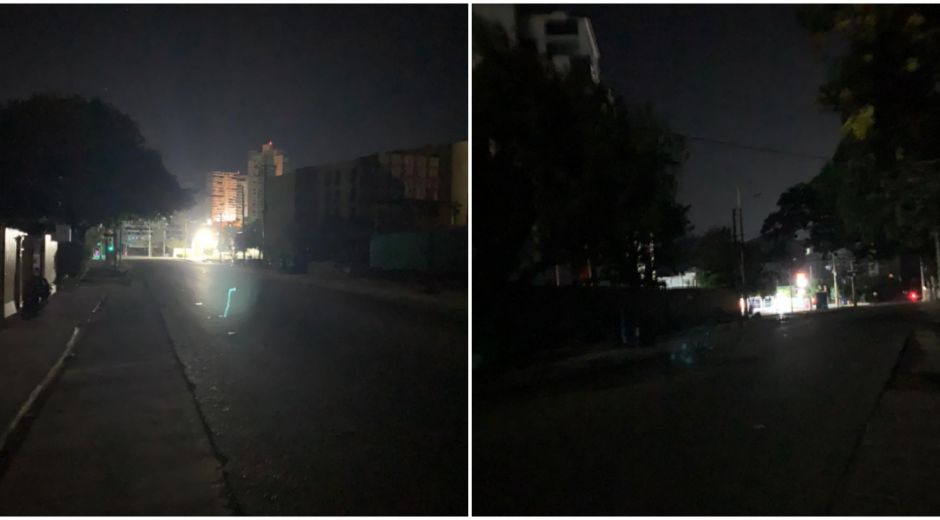 Cortesía A las 11 de la noche aún no había regresado la energía al sur de Santa Marta.