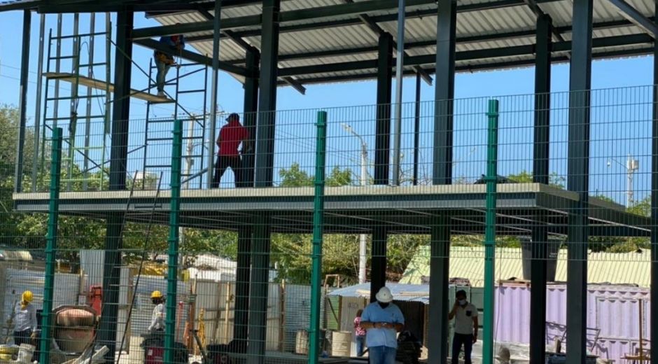 Obras cancha de Gaira