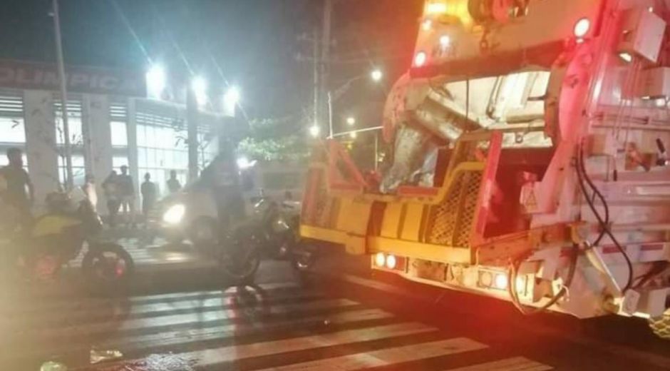 Aspecto del lugar donde ocurrió el accidente.