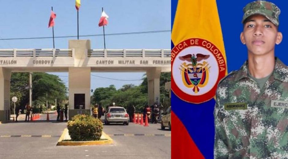 El joven Juan Rodríguez fue impactado en el batallón José María Córdova.