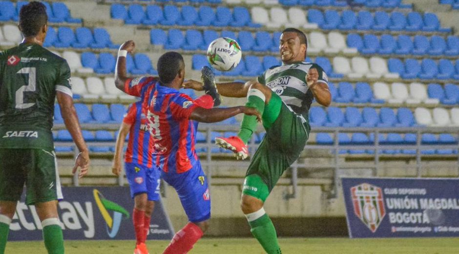 Acciones del partido entre Unión y Valledupar F.C.