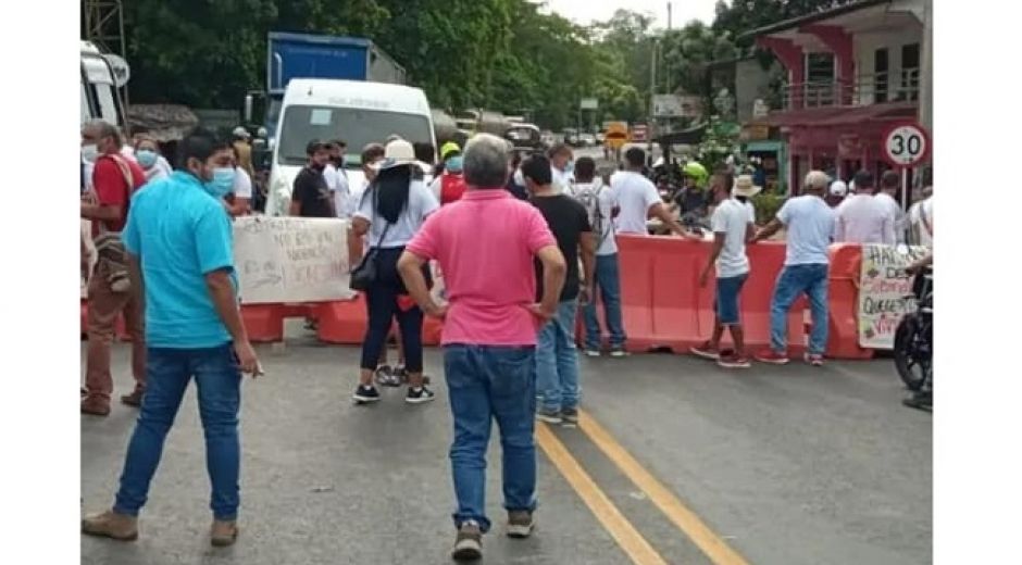 El bloqueo se efectuó desde tempranas horas. 