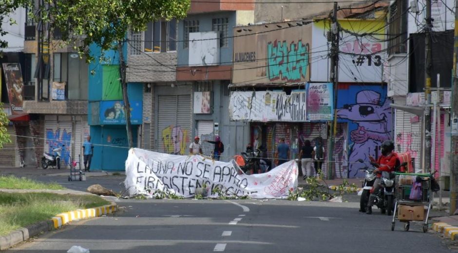 Archivo Imagen de archivo de bloqueos en Cali.