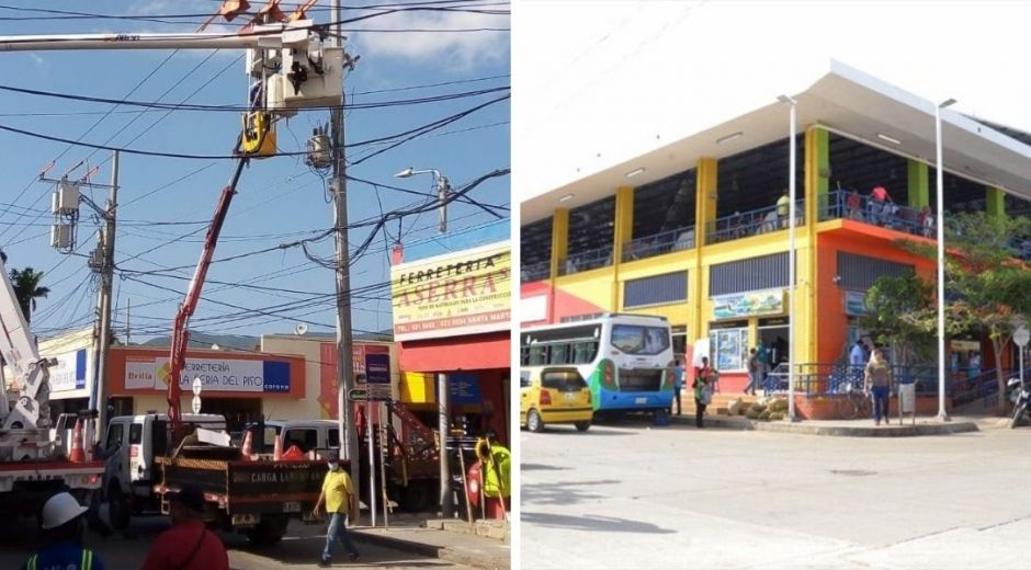 Obras en el Mercado Público.