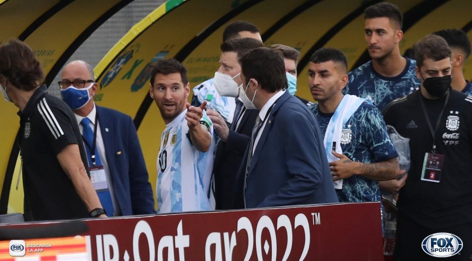 El partido fue suspendido repentinamente.